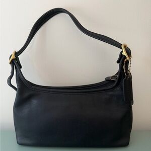 Vintage Coach Legacy Small Hobo Bag Dark Navy Style 9059